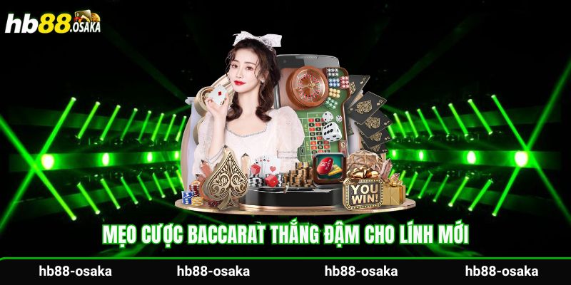 Mẹo cược Baccarat thắng đậm cho lính mới